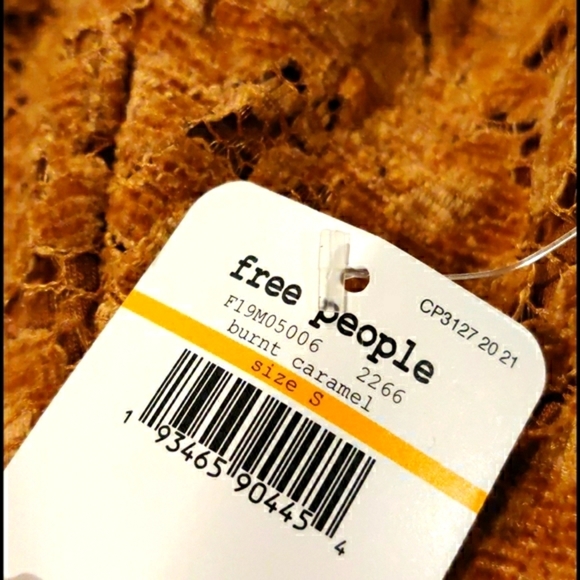 Free People Celine Velvet Floral Bralette Top Small - Picture 4 of 6